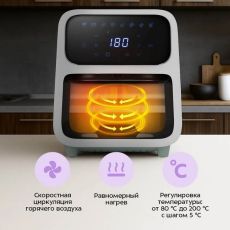 Аэрогриль KITFORT КТ-8147 серый/белый