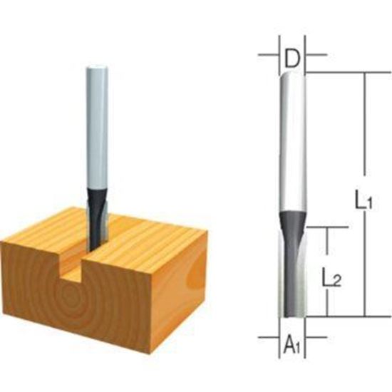 Фреза Makita D-07892 пазовая 12х30х12х25х2Т